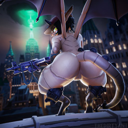 anthro anus back_wings big_butt butt city city_background crouching female genitals gun holding_gun holding_object holding_ranged_weapon holding_weapon looking_at_viewer looking_back nude public public_nudity ranged_weapon rear_view solo vulva weapon wings thedirtyant aeridiccore_(modeler) asscaster_(modeler) deadlock_(game) valve ivy_(deadlock) gargoyle 1:1 3d_(artwork) digital_media_(artwork) hi_res