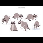 black_bars feral grey_body multiple_poses pose scar simple_background sitting solo washing_hands water white_background worried jamwoods disney far_from_the_tree marie_(far_from_the_tree) mammal procyonid raccoon 1:1 concept_art letterbox official_art