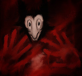 ambiguous_gender anthro blood bodily_fluids feral gore guts intestines killing male male/male organs sad snuff plaksapisya humanoid