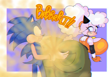 anthro bell bell_collar bent_over big_breasts big_butt blue_background blue_eyes blue_hair blush blush_lines bottomwear breasts butt butt_focus butt_grab cheek_bulge clothed clothing collar disgust duo embarrassed eyelashes fart fart_cloud fart_fetish farting_on_another female fingerless_gloves frown fur gloves green_eyes hair hair_bun hand_on_another's_butt hand_on_butt handwear horn huge_breasts huge_butt hyper hyper_butt looking_at_another looking_at_butt looking_at_partner looking_back looking_back_at_another looking_back_at_partner male male/female onomatopoeia orange_fart_cloud pants shirt short_tail simple_background sound_effects standing tail tank_top text thick_thighs topwear twin_buns white_body white_fur white_hair white_wool wide_eyed wide_hips wool_(fur) wool_hair zaemonbrap idw_publishing sega sonic_the_hedgehog_(comics) sonic_the_hedgehog_(idw) sonic_the_hedgehog_(series) lanolin_the_sheep_(sonic) sonic_the_hedgehog bovid caprine eulipotyphlan hedgehog mammal sheep 2025 chromatic_aberration digital_drawing_(artwork) digital_media_(artwork) film_grain hi_res