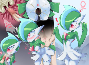 anus arm_pull bodily_fluids breasts butt crossgender cum cum_in_mouth cum_in_uterus cum_in_vagina cum_inside cumshot duo ejaculation erection faceless_character faceless_human faceless_male female female_focus female_on_human female_penetrated from_behind_position genital_fluids genitals green_hair hair hair_over_eye handjob heart_eyes heart_symbol human_on_humanoid human_penetrating human_penetrating_humanoid humanoid_focus humanoid_penetrated internal interspecies male male/female male_on_humanoid male_penetrating male_penetrating_female moan mtf_crossgender nipples not_furry one_eye_obstructed penetration penile penile_penetration penis penis_in_vagina pokephilia prison_guard_position sex solo_focus uterus vaginal vaginal_canal vaginal_penetration white_body zerokun135 nintendo pokemon gallade generation_4_pokemon human humanoid mammal pokemon_(species) 2021 absurd_res hi_res