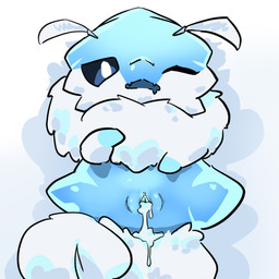 blue_body bodily_fluids cum cum_inside female feral genital_fluids genitals simple_background solo tail vulva godforgiveme4 dragon_village mythology brrry_(dragon_village) dragon mythological_creature mythological_scalie scalie 1:1 hi_res