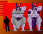 abs anthro areola areola_slip big_areola big_nipples big_penis bottomwear bracelet buckteeth claws clothing crop_top duo ear_piercing female gem genitals gynomorph hair hair_over_eye huge_areola huge_nipples huge_penis hyper hyper_genitalia hyper_penis intersex intersex/male jewelry larger_intersex looking_at_viewer male muscular muscular_anthro muscular_intersex muscular_thighs nipples pearl_(gem) pearl_bracelet penis piercing pubes purple_body purple_hair purple_penis red_eyes shirt shorts size_difference small_clothes small_clothing smaller_male smile smiling_at_viewer stretched_clothing teeth topwear vein veiny_penis m4n anon hare human humanoid lagomorph leporid mammal 5:4 absurd_res hi_res model_sheet