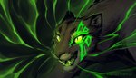 ambiguous_gender feral green_eyes open_mouth solo teeth tongue neotheta felid feline mammal 2021 digital_media_(artwork)