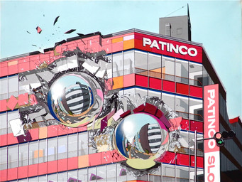 amazing_background balls_of_steel broken_window building car city cityscape destruction detailed_background glistening not_furry plant rubble sidewalk sign street traffic_light tree vehicle what window zero_pictured snowisland9 4:3 detailed grandfathered_content