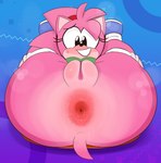 anthro anus anus_focus big_butt black_eyes black_nose bodily_fluids butt butt_focus eyelashes female flexible fur genitals glistening glistening_nose grin hair head_tuft legs_behind_head legs_up loli multicolored_body musky_butt nervous_sweat open_anus pink_anus pink_body pink_ears pink_fur pink_hair pink_pussy pink_tail plump_labia presenting presenting_anus presenting_hindquarters presenting_pussy presenting_to_viewer pussy rear_view small_tail smile solo sweat sweaty_anus sweaty_butt tail tan_body tan_inner_ear tan_skin teeth teeth_showing text tuft two_tone_body young ota_(artist) classic_sonic_(universe) sega sonic_the_hedgehog_(series) amy_rose classic_amy_rose eulipotyphlan hedgehog mammal 2023 artist_name hi_res signature