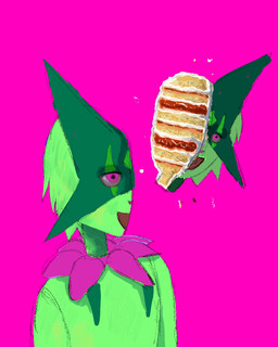 anthro cake cake_gore candy_gore dessert food fur gore green_body green_fur simple_background betho nintendo pokemon felid feline generation_9_pokemon mammal meowscarada pokemon_(species) 4:5 digital_media_(artwork) painting_(artwork)