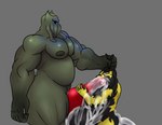 abdominal_bulge antennae_(anatomy) antennae_grab anthro big_dom_small_sub big_pecs big_penis bodily_fluids cum cum_covered cum_inflation cum_inside deep_throat dominant duo fellatio genital_fluids genital_growth genitals glowing glowing_eyes growth huge_penis hyper hyper_genitalia hyper_penis inflation male male/male messy musclegut muscular nipples non-mammal_nipples oral oral_penetration pecs penetration penile penis penis_growth sex size_difference weonraro123 crixon_(grotefestloi) arthropod eldritch_abomination hymenopteran insect wasp absurd_res hi_res