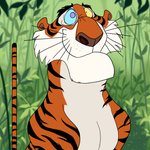 cinemagraph countershading feral hypnosis male mind_control ringed_eyes smile solo submissive submissive_male whiskers edtertainerd disney the_jungle_book shere_khan bengal_tiger felid mammal pantherine tiger 1:1 2017 animated hi_res loop short_playtime