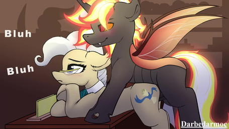 anatomically_correct animal_genitalia animal_penis blush bodily_fluids cum cum_from_vagina cum_in_vagina cum_inside duo equine_genitalia equine_penis female female_penetrated feral fire furniture genital_fluids genitals horn leaking_cum lying male male/female male_penetrating male_penetrating_female on_front orgasm penetration penile penile_penetration penis penis_in_vagina sex tail teeth vaginal vaginal_fluids vaginal_penetration darbedarmoc friendship_is_magic hasbro my_little_pony mythology fan_character mayor_mare_(mlp) pyraxis_(character) changeling_(mlp) equid equine horse mammal mythological_creature mythological_equine pony 16:9 2025 2d_animation animated hi_res high_framerate motion_tweening no_sound short_playtime video widescreen