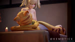 anthro breast_grab breast_massage breasts duo female female/female first_person_view genitals hand_on_breast leg_grab lying markings massage massage_oil massage_table nipples nude oiled_body on_front pussy squish striped_body stripes tail thigh_grab kemotice mihoyo zenless_zone_zero burnice_white pulchra_fellini felid feline human mammal thiren 16:9 3d_(artwork) 3d_animation animated digital_media_(artwork) hi_res long_playtime no_sound webm widescreen
