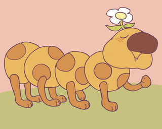 ambiguous_gender black_nose duo eyes_closed feet_first feral feral_pred feral_prey flower neck_bulge oral_vore orange_arms orange_legs orange_spots plant spots vore yellow_body claustrophile mario_bros nintendo koopa scalie wiggler_(mario) 2026 5:4 animated no_sound short_playtime video
