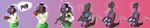 anthro basic_sequence female goo_transformation linear_sequence mask mask_transformation solo transformation transformation_sequence wide_image crumbleumble nintendo pokemon generation_7_pokemon human mammal pokemon_(species) salazzle absurd_res hi_res long_image