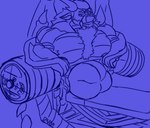 anthro big_muscles bulge clothing genitals gym huge_muscles hyper hyper_genitalia hyper_muscles jockstrap male muscular solo underwear big_neon_dragon mythology dragon mythological_creature mythological_scalie scalie hi_res