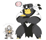 anthro biped black_body black_fur black_nose blush duo eyes_closed fur humanoid_hands kemono simple_background white_background hyaku_(artist) nintendo pokemon generation_8_pokemon kubfu legendary_pokemon pokemon_(species) rapid_strike_style_urshifu urshifu 2020 2d_animation animated no_sound short_playtime webm