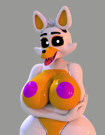 5_fingers big_breasts black_eyes breasts ears_up female fingers looking_at_viewer machine nipples nude purple_nipples simple_background smile solo tongue tongue_out geometryboymejia five_nights_at_freddy's five_nights_at_freddy's_world scottgames lolbit_(fnaf) animatronic canid canine fox mammal robot 3d_(artwork) 3d_animation animated blender_(artwork) digital_media_(artwork) hi_res no_sound short_playtime webm