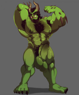5_toes abs armpit_hair balls beard belly biceps big_balls big_penis black_hair blue_eyes body_hair chest_hair claws clenched_teeth erection facial_hair facial_piercing fangs feet flexing foreskin front_view genitals green_body green_skin hair hairy horn huge_penis humanoid_genitalia humanoid_penis looking_at_viewer male male_humanoid manly mature_humanoid mature_male muscular muscular_arms muscular_humanoid muscular_male nipples nose_piercing nose_ring not_furry nude partially_retracted_foreskin pecs penis piercing pose pubes relaxing ring_piercing septum_piercing simple_background smile solo spikes standing teeth thick_penis toes tusks vein veiny_penis komboochie humanoid orc hi_res