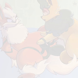 anal anal_penetration animal_genitalia balls bodily_fluids cum cum_in_vagina cum_inside duo female feral genital_fluids genitals impregnation male male/female penetration sex simple_background vaginal vaginal_penetration vulva i69himdaily nintendo pokemon oranz_(markyflare) arcanine canid canine eeveelution generation_1_pokemon mammal pokemon_(species) 1:1 animated hi_res high_framerate huge_filesize long_playtime no_sound video