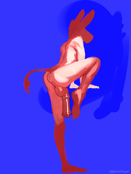 animal_genitalia animal_penis anthro anus arm_support backsack balls big_penis biped blue_background butt equine_anus equine_genitalia equine_penis feet flaccid flared_penis forward_arm_support genitals glistening glistening_genitalia glistening_penis humanoid_feet humanoid_hands long_ears male male_anthro nude nude_anthro nude_male obscured_face penis perineum plantigrade puffy_anus raised_leg rear_view simple_background solo tail tail_tuft tuft 7b7a2f asinus donkey equid equine mammal 2025 3:4 absurd_res digital_media_(artwork) digital_painting_(artwork) hi_res painting_(artwork) restricted_palette signature