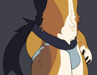 anthro black_body black_fur bulge butt clothed clothing fur grey_background jockstrap jockstrap_only male male_anthro simple_background solo standing tail tan_body tan_fur topless topless_anthro topless_male underwear underwear_only white_body white_fur tikodoodles black-backed_jackal canid canine canis jackal mammal