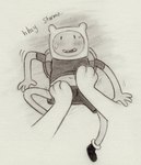 3_toes 4_fingers blush bodily_fluids bulge duo feet feral fingers male paws smile sweat toes toony lynxfurr adventure_time cartoon_network finn_the_human stormo human mammal graphite_(artwork) hi_res traditional_media_(artwork) father_(lore) father_and_child_(lore) father_and_son_(lore) parent_(lore) parent_and_child_(lore) parent_and_son_(lore) son_(lore)