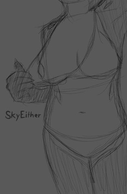 anthro bra breasts clothing faceless_character female flashing flashing_breasts fur medium_breasts one_breast_out panties peeking_nipple solo underwear skyeither lavish_(skyeither) deer hybrid lagomorph leporid mammal rabbit hi_res monochrome sketch