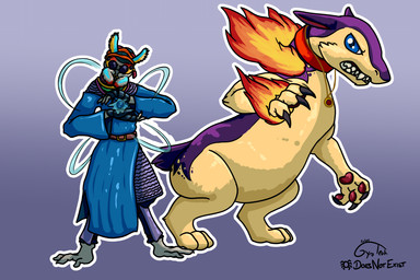 blue_eyes countershading feral fire male markings mottled mottled_body paws purple_body quadruped red_markings tan_body doesnotexist gyrotech nintendo paizo pathfinder pokemon blitz_(gyro) embari_(gyro) fan_character anadi generation_2_pokemon pokemon_(species) typhlosion 3:2 hi_res