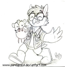 anthro beak boots clothed clothing death eating eyes_closed eyewear feathers footwear glasses gore group hair hard_vore holding_another logo male male_anthro mouth_closed nonsexualized_young open_clothing open_topwear shoes short_hair simple_background standing tail tail_feathers text topwear vore young young_anthro young_male pandapaco avian mammal mouse murid murine rodent artist_logo monochrome signature sketch url