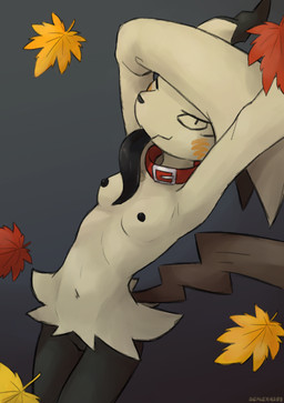 anthro anthrofied areola biped black_nipples black_tongue breasts collar collar_only female front_view genitals high-angle_view looking_at_viewer navel nipples nude nude_anthro nude_female pokemorph simple_background small_breasts smile solo spiral spiral_eyes standing tail tongue tongue_out vulva yellow_body sealer4258 nintendo pokemon mimi_(sealer4258) generation_7_pokemon mimikyu pokemon_(species) 2025 absurd_res digital_drawing_(artwork) digital_media_(artwork) hi_res