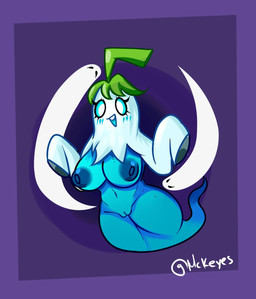 areola bedsheet_ghost blue_areola blue_body blue_nipples blue_sclera blush blush_lines breasts eyelashes female freckled_breasts freckled_legs freckled_thighs freckles front_view genitals ghost_tail leaf leaf_hair long_eyelashes long_sleeves nipples open_mouth open_smile plant plant_hair pseudo_hair purple_background simple_background smile solo thick_thighs vulva white_eyes wide_hips mckeyes electronic_arts plants_vs._zombies popcap_games elemental_creature elemental_humanoid flora_fauna ghost ghost_pepper_(pvz) humanoid plant_humanoid spirit hi_res