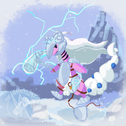 armor balls belly bodily_fluids broken_armor castle clothing cuirass electricity electricity_manipulation elemental_manipulation fire flowing_hair forehead_gem gem genital_fluids genitals hair hammer headgear helmet horn horned_helmet leaking_precum magic magic_user male melee_weapon mountain pauldron penis pink_body precum snow snowing solo striped_neck tail_gem tools wardrobe_malfunction weapon white_belly white_hair myrmezard nintendo pokemon generation_6_pokemon mega_ampharos mega_evolution pokemon_(species) shiny_pokemon hi_res
