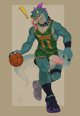 anthro areola balls basketball_shorts basketball_uniform biceps bottomwear bulge clothed clothing collar erection facial_piercing footwear genitals glans green_body humanoid_genitalia humanoid_penis lips male muscular muscular_anthro muscular_male non-mammal_balls nose_piercing nose_ring pecs penis penis_poking_out piercing ring ring_piercing septum shirt shoes shorts simple_background socks solo sportswear tail tank_top tongue tongue_out tongue_piercing topwear uniform yellow_sclera mihael69 goat_(movie) sony_corporation sony_pictures modo_olachenko komodo_dragon lizard monitor_lizard reptile scalie absurd_res digital_drawing_(artwork) digital_media_(artwork) hi_res
