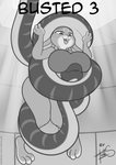 2020 ambiguous_gender anthro big_breasts boob_hat breasts buckteeth clothed clothing comic cover digital_media_(artwork) disney duo female freckles_(artist) greyscale huge_breasts judy_hopps lagomorph leporid mammal meme monochrome open_mouth rabbit reptile scalie signature snake teeth these_aren't_my_glasses zootopia