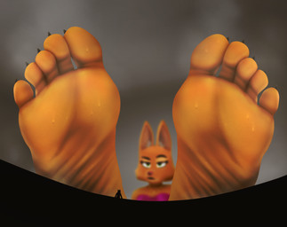 5_toes anthro barefoot bodily_fluids claws depth_of_field duo eyebrows feet female female_focus foot_focus foot_towering_over_micro fur humanoid_feet larger_female low-angle_view male micro musk musky_feet oblivious orange_body orange_fur plantigrade raised_eyebrow resting silhouette sitting size_difference smaller_male soles sweat sweaty_feet toe_claws toes worm's-eye_view wrinkled_feet wrinkles zalbox34 dreamworks the_bad_guys diane_foxington mr._wolf_(the_bad_guys) canid canine canis fox mammal red_fox true_fox wolf