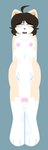 ahoge animal_ears animal_nose anthro big_penis blue_background blush body_fur breasts brown_hair ejaculating_while_humiliated erection female fur genitals hair half-closed_eyes huge_penis humiliation intersex looking_at_genitalia male narrowed_eyes navel nipples nude nude_anthro open_mouth penis pointy_ears public public_ejaculation public_erection public_nudity short_hair sidelocks simple_background small_breasts solo white_body white_fur christine_fury third-party_edit 90_percent_studios truesona_(christine_fury_) felid feline mammal censor_removal_edit flat_colors full-length_portrait hi_res portrait