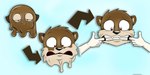directional_arrow human_to_anthro latex latex_transformation liquid_latex solo species_transformation transformation fox0808 goo_creature human living_latex mammal mustelid otter 2009 2:1