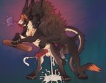 after_anal after_sex animal_genitalia balls bared_teeth big_balls bodily_fluids breath breathing breathing_noises canine_genitalia cum cum_covered_penis cum_from_ass cum_in_ass cum_inside cum_pooling cum_spill cum_splash cum_splatter cum_spurt drooling duo ejaculation equine_genitalia erection excessive_cum excessive_genital_fluids excessive_precum eyes_closed feral feral_on_feral floating genital_fluids genitals intraspecies knot knotted_penis licking licking_lips long_tail looking_at_another male male/male male_feral mane medial_ring motion_lines onomatopoeia penetration penis precum pull_out retracted_balls saliva scales simple_background sound_effects spread_legs spreading tail text tongue tongue_out unusual_anatomy unusual_genitalia unusual_penis vein veiny_penis wrinkles basillicus savas_(basillicus) vyron_(basillicus) ambiguous_species canid canine equid equine mammal scalie hi_res