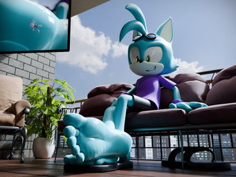 5_toes anthro bodily_fluids clothing duo extreme_size_difference feet female female_anthro flattened flip_flops foot_fetish foot_focus foot_play footwear insole male male/female male_anthro micro sandals shoes size_difference soles stuck_to_foot sweat sweaty_feet toes trampling underfoot feetymcfoot sega sonic_the_hedgehog_(series) blaze_the_cat leo_(feetymcfoot) domestic_cat felid feline felis mammal 3d_(artwork) 4:3 digital_media_(artwork) hi_res