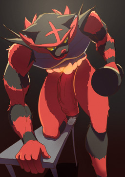 anthro bell big_penis black_body dumbbell exercise foreskin genitals gym humanoid_genitalia humanoid_penis male muscular muscular_anthro muscular_male nude nude_anthro penis red_body solo weightlifting weights workout schorl nintendo pokemon generation_7_pokemon incineroar pokemon_(species) hi_res