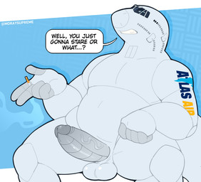 aircraft airliner airplane anthro balls cigarette erection genitals humanoid_genitalia humanoid_penis looking_at_viewer machine male nude penis simple_background smoking smoking_cigarette solo text vehicle moraysupreme boeing boeing_747 clipper_(boeing747) aeromorph living_aircraft living_machine living_vehicle digital_media_(artwork) english_text