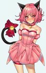 accessory bell blush breasts choker clothing female furgonomics hair jewelry looking_at_viewer necklace pink_clothing pink_eyes pink_hair ribbons simple_background smile solo tail tail_accessory tail_bell tail_ribbon white_background rakkou tokyo_mew_mew mew_ichigo animal_humanoid cat_humanoid felid felid_humanoid feline feline_humanoid humanoid mammal mammal_humanoid 2017 hi_res