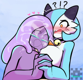 big_breasts blush breast_play breasts collaborative collaborative_sex collaborative_titfuck female genitals group group_sex heart_symbol interrobang male male/female penis sex threesome titfuck translucent translucent_body trio joeydrawss nintendo pokemon circi_(yobie) gardevoir generation_3_pokemon goo_creature goo_humanoid humanoid pokemon_(species) shiny_pokemon