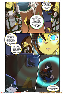 ambiguous_gender anthro biped blue_eyes curled_tail dialogue feral inside male nude patreon_logo patreon_username sitting standing tail text water sollyz patreon avian bird canid canine canis corvid corvus_(genus) felid lagomorph leporid lion mammal oscine pantherine passerine rabbit raven wolf 2021 comic english_text url
