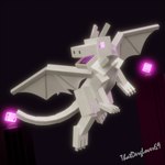 3d_background blocky blocky_body blocky_snout female feral flying glowing glowing_eyes horn open_mouth purple_eyes purple_tongue solo tail thorns tongue white_body white_wings wings thatderglover69 microsoft minecraft mojang mythology xbox_game_studios enderess_light_(thatderglover69) dragon ender_dragon mythological_creature mythological_scalie scalie 1:1 3d_(artwork) absurd_res digital_media_(artwork) hi_res