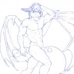 2013 abs bat biceps claws danza erection flexing fur glans grin hair half-closed_eyes humanoid_penis looking_at_viewer male muscles nude pecs penis pinup plain_background pose presenting rodent sheath sketch smile solo standing toned vein white_background wings
Rating: Explicit
Score: 6
User: HoboAssassin
Date: October 30, 2013