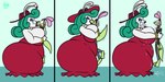 age_difference anthro dominant dominant_female female making_out male male/female mature_anthro mature_female older_female overweight overweight_female size_difference younger_female jamearts mario_bros nintendo super_mario_odyssey broodal jimmy_basil-lisk madame_broode lagomorph leporid lizard mammal rabbit reptile scalie 2:1 hi_res