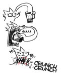 anthro appliance biped blender_(machine) blood blood_in_mouth bodily_fluids broken_glass chewing compression_sound_effect crunch crushing_sound_effect doing_it_wrong female glass kitchen_appliance long_arms onomatopoeia sharp_teeth solo sound_effects teeth text toony wounded twistcmyk digital_drawing_(artwork) digital_media_(artwork) hi_res spot_color