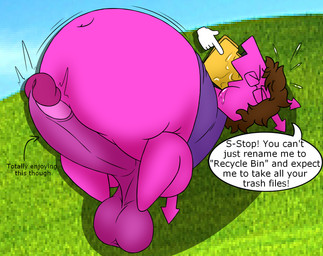 balls belly belly_expansion belly_inflation big_balls big_belly big_penis bodily_fluids dialogue drooling expansion force_feeding forced genitals huge_belly huge_penis humanoid_genitalia humanoid_penis inflation male penis saliva solo speech_bubble sweat sweatdrop text throbbing throbbing_penis virus mikey6193 deltarune undertale_(series) virovirokun english_text hi_res