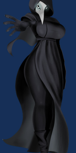 beak big_breasts black_body black_clothing black_dress black_eyes black_footwear black_shoes breasts cape clothed clothing dress female footwear front_view hood huge_breasts looking_at_viewer plague_doctor shoes short_cape simple_background solo thick_thighs transparent_background white_body wide_hips saltyslice scp_foundation scp-049 animal_humanoid avian avian_humanoid humanoid alpha_channel hi_res