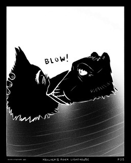 anthro beak blowing border cpr death drowned duo eye_bags facial_scar male ripples scar sound_effects water wet wide_eyed sharkinthepark maccaw_(sharkinthepark) macleish_(sharkinthepark) avian bird canid canine canis domestic_dog mammal owl 2025 absurd_res comic greyscale hi_res monochrome